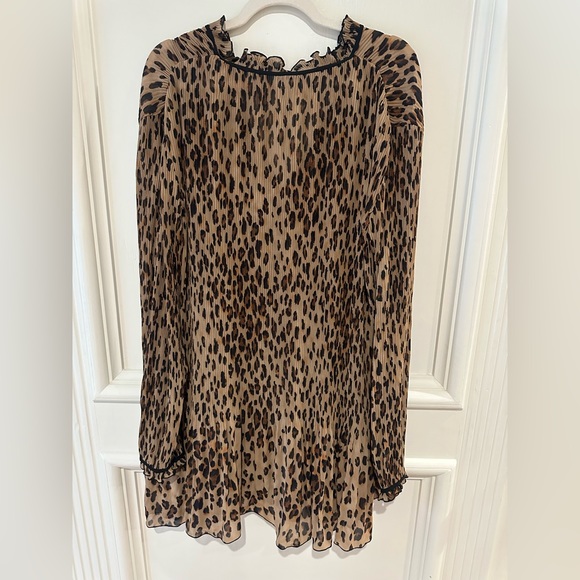 Veronica Beard Luvie Leopard Dress Sz 10 - Picture 6 of 9
